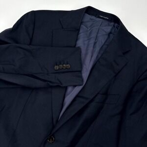 Suitsupply Blazer Jacket Mens Blue Lined‎ Pure Wool Super 110's Single Breasted